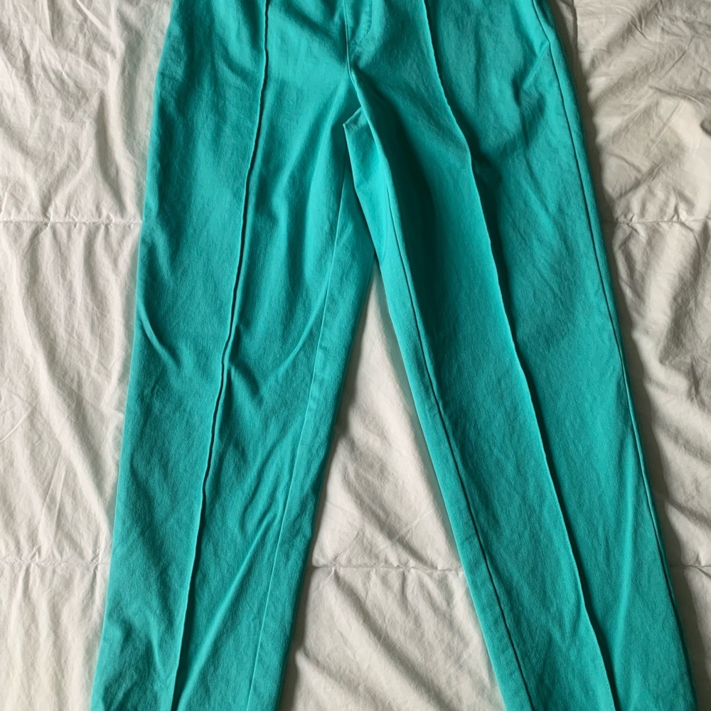 Isaac Mizrahi Straight Leg Pants in Teal